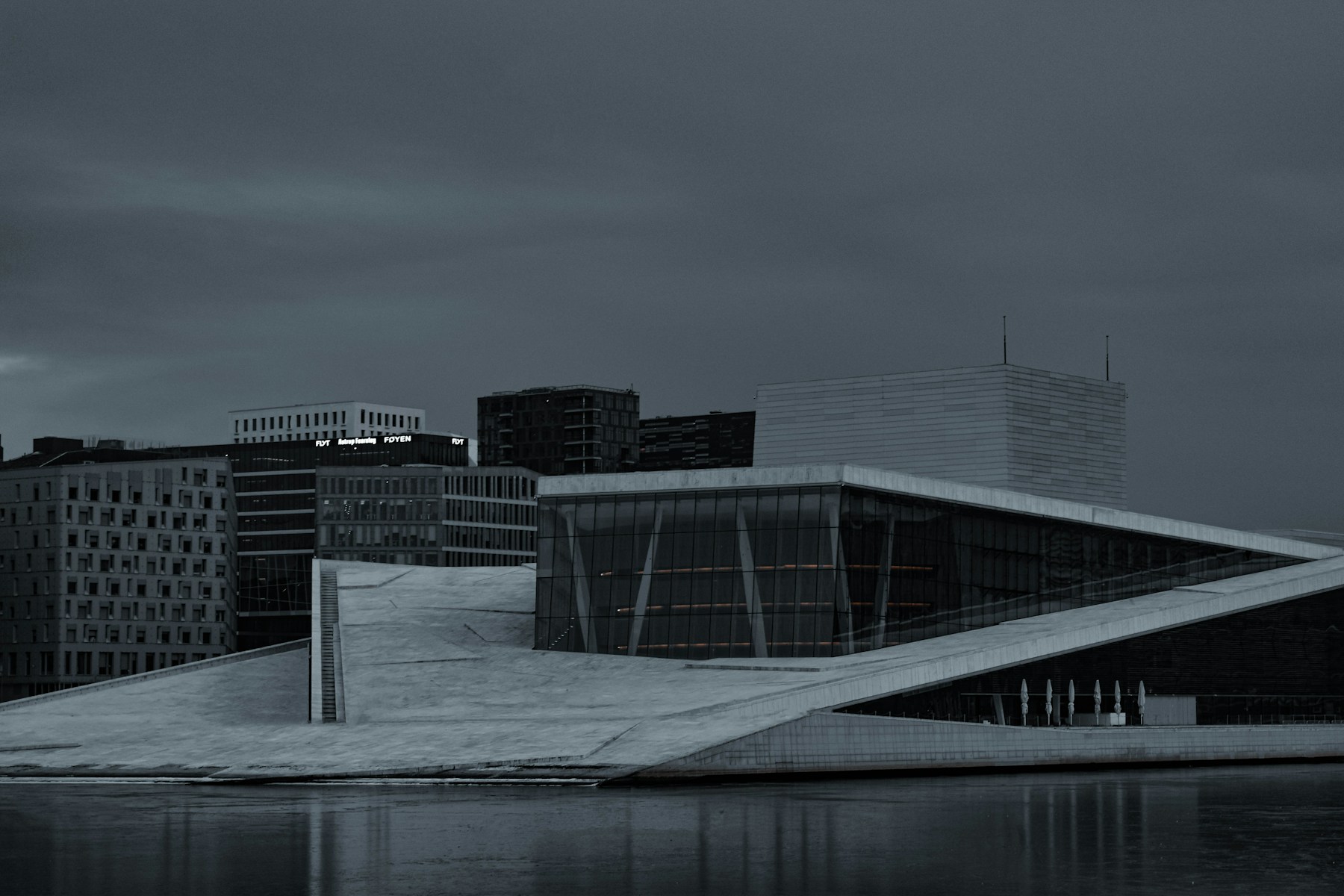 The contemporary architecture of Oslo Opera House